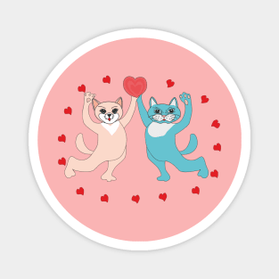 The cats in love Magnet